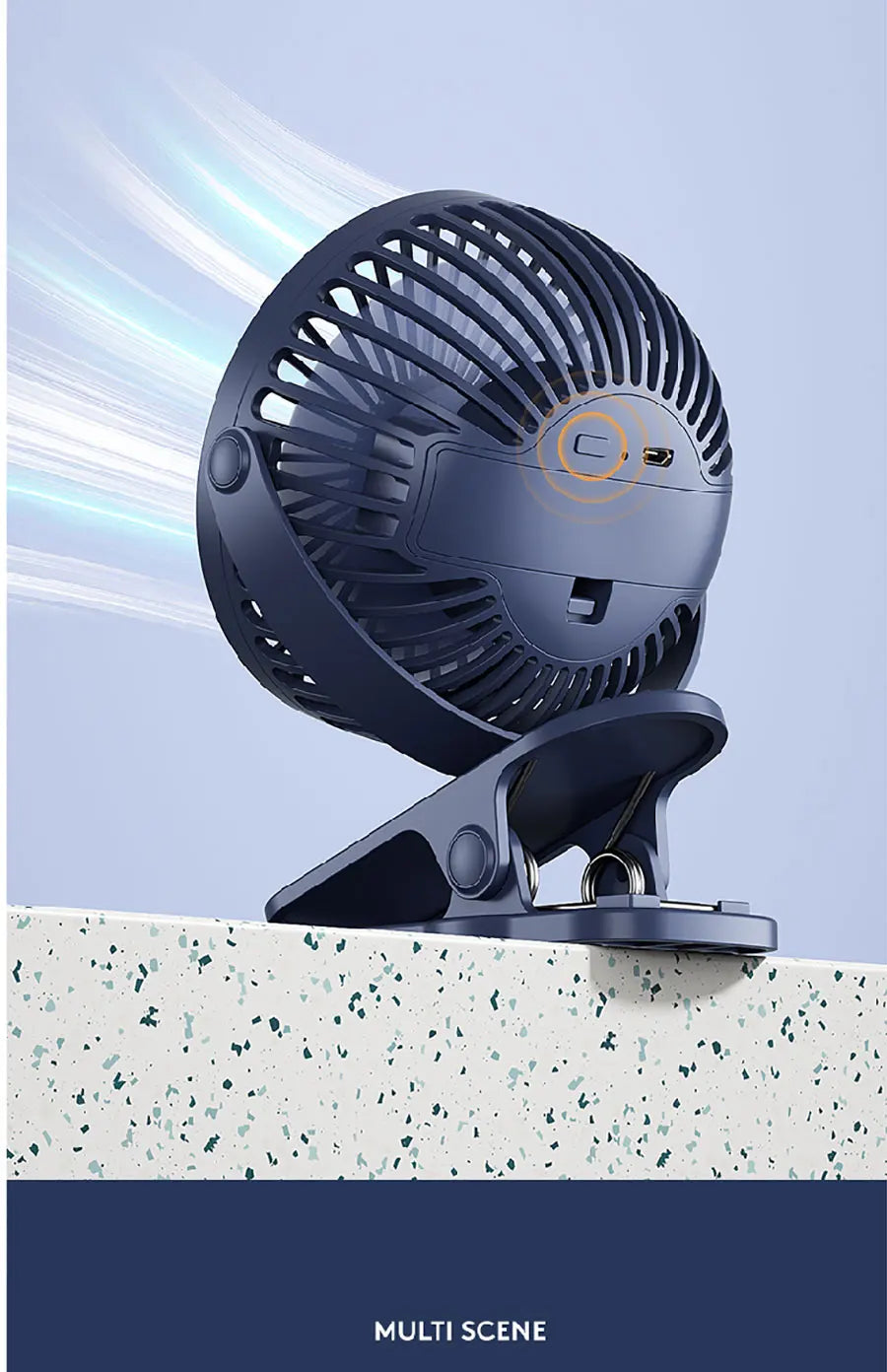 🌀 Xiaomi USB Handheld Clip Fan – Portable Rechargeable Mini Fan for Students & Travel