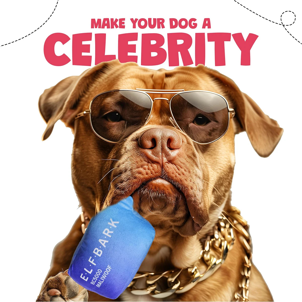 Funny Dog Toys with Squeaker – Cute Parody Plush Puppy and Dog Toys for Small, Medium & Large Dogs