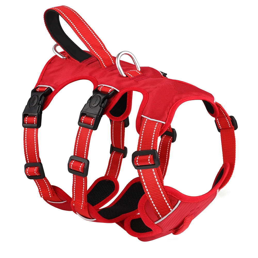 🐾 Waterproof Reflective Dog Harness – Padded & Secure for Outdoor Adventures!