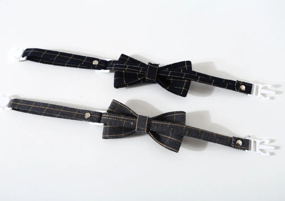 Adjustable Pet Bow Tie – Formal Breakaway Neck Tie Collar for Small Dogs & Cats