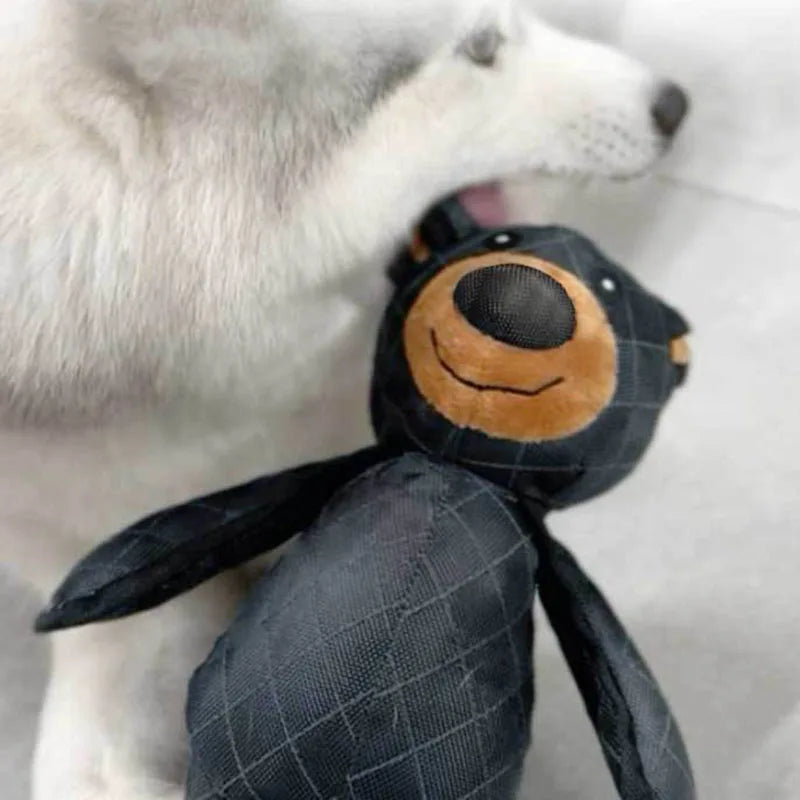 Robust Bear Plush Dog Toy – Squeaky Interactive Play 🧸🐕