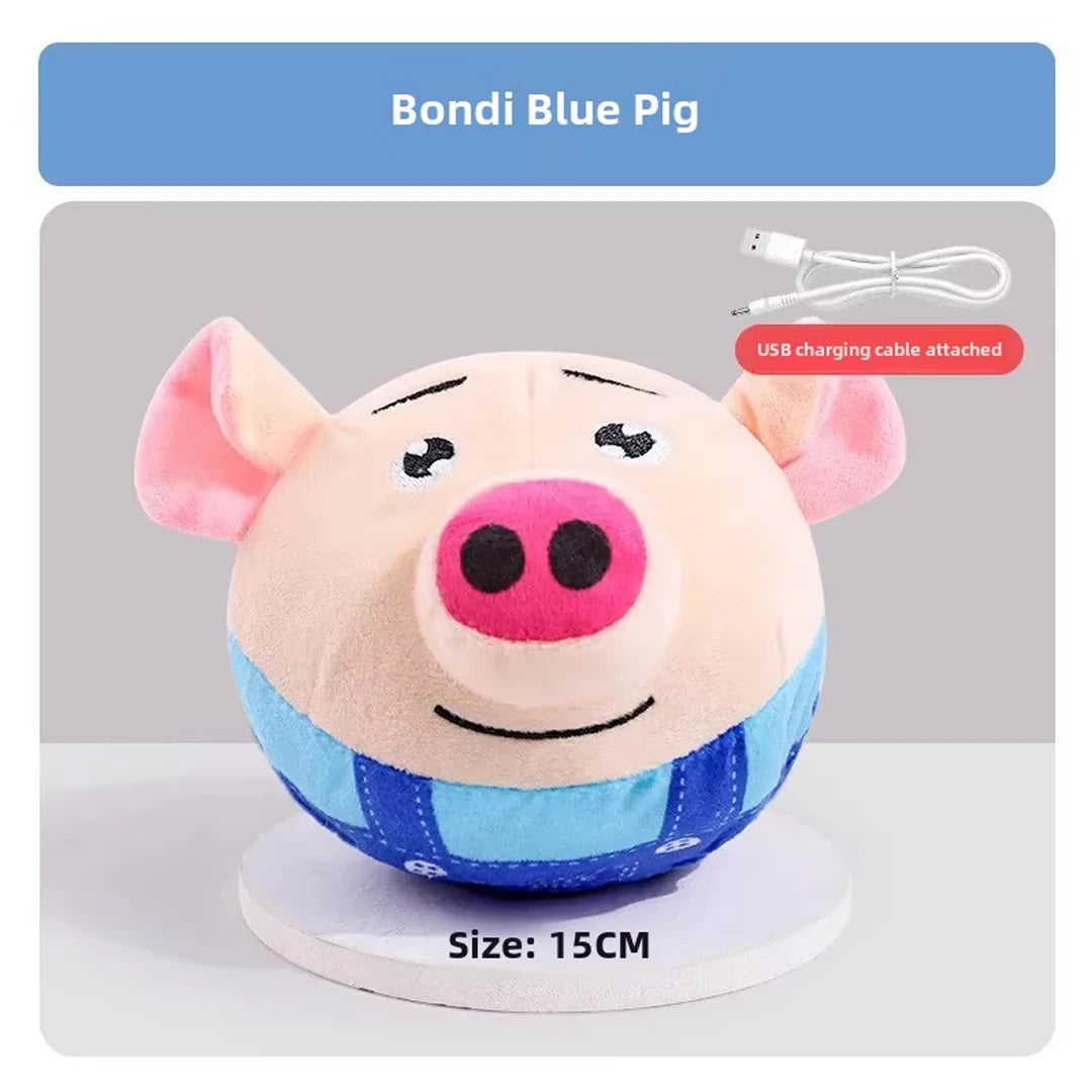 Electric Plush Jumping Dog Toy – USB Rechargeable Puzzle Ball 🤡🐾