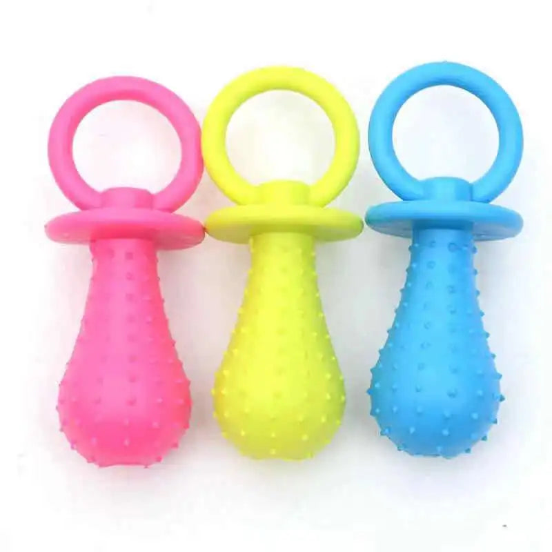 Rubber Chew Toy for Small Dogs – Teeth Cleaning & Bite-Resistant Puppy Training Toy