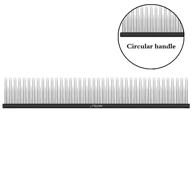 22cm Stainless Steel Pet Grooming Comb for Dogs & Cats