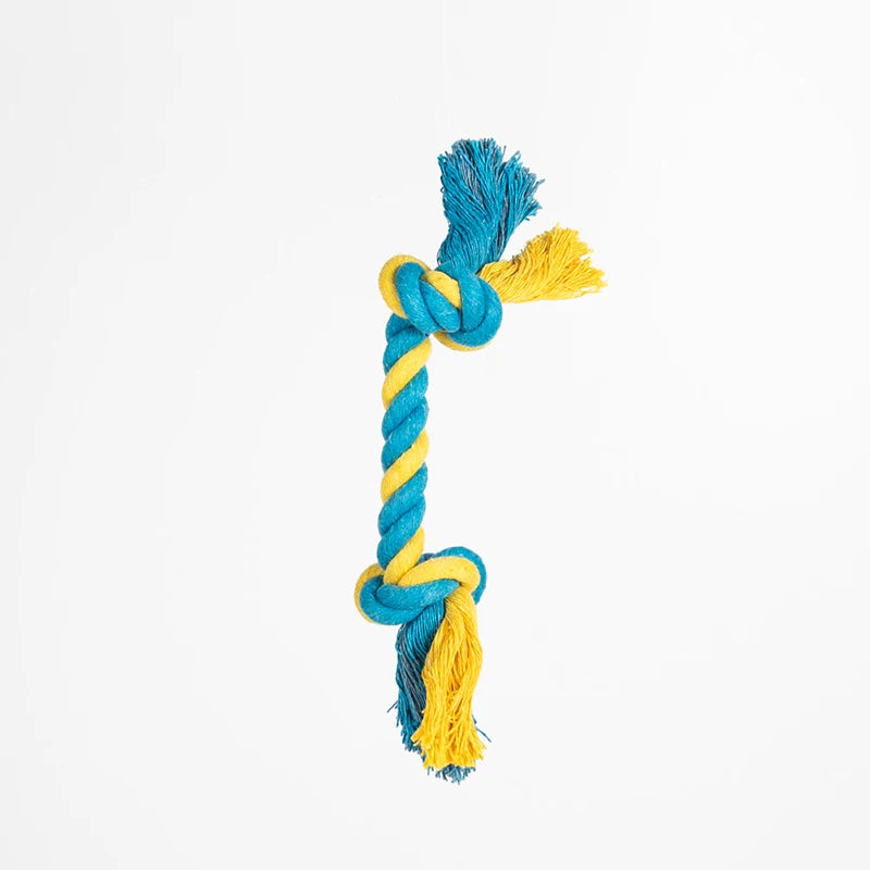 Rope Ball Dog Toy – Durable Cotton Chew & Tooth Cleaning 🐾⚽
