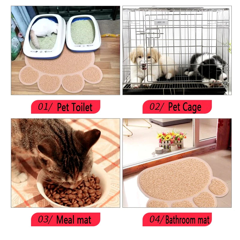 Waterproof Cat Litter Mat – Nonslip Washable Pet Litter Box Mat for Cats