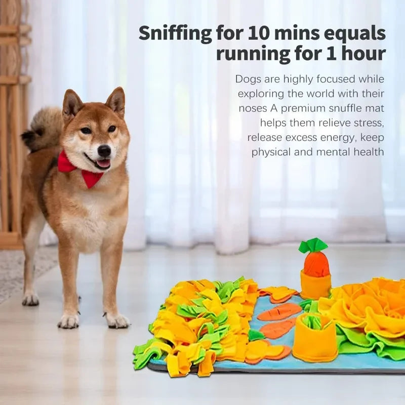 Large Snuffle Mat for Dogs – Interactive Stress Relief Training Mat & Slow Feeder Dog Treat Toy