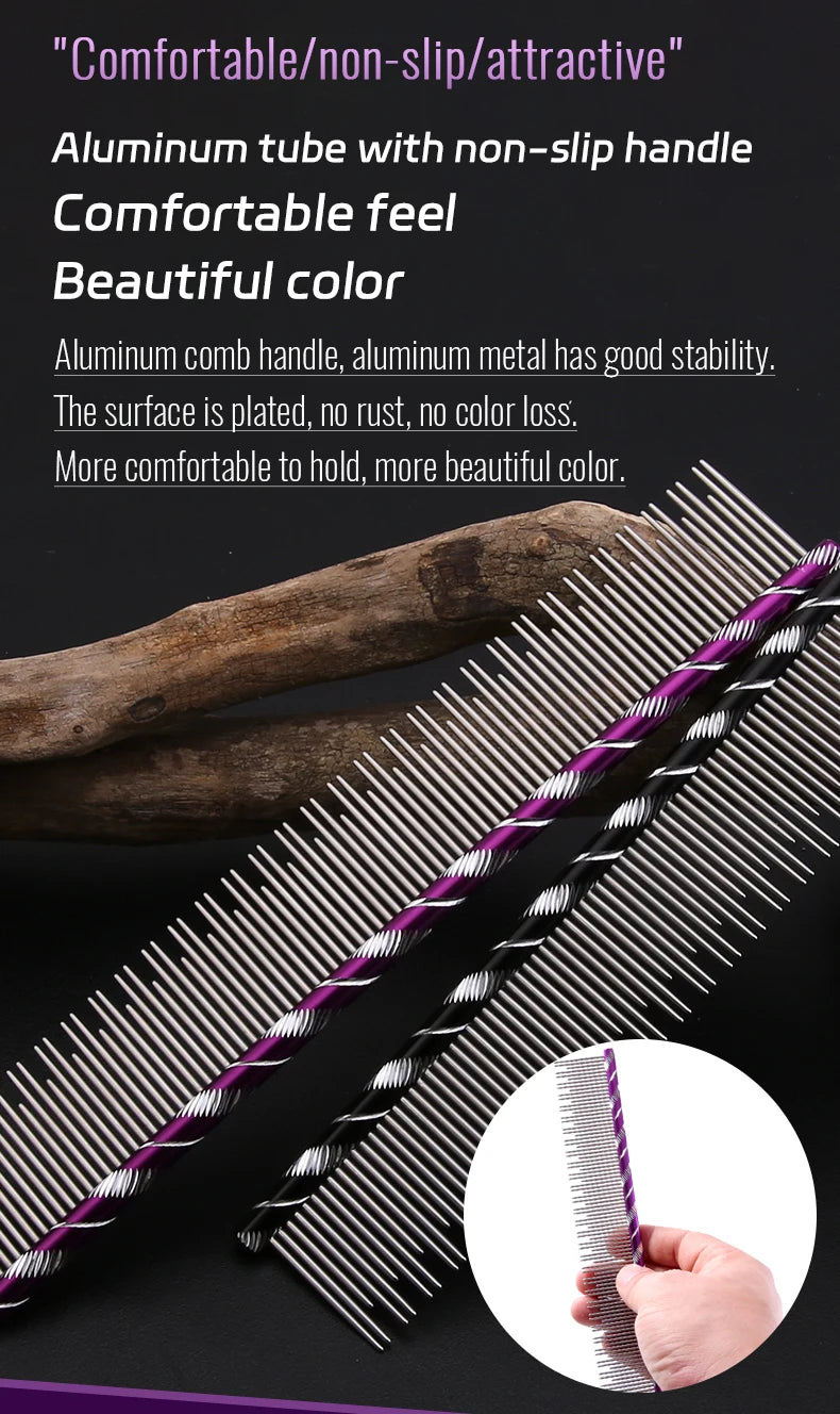 Fenice Cat Grooming Comb – Stainless Steel Pins