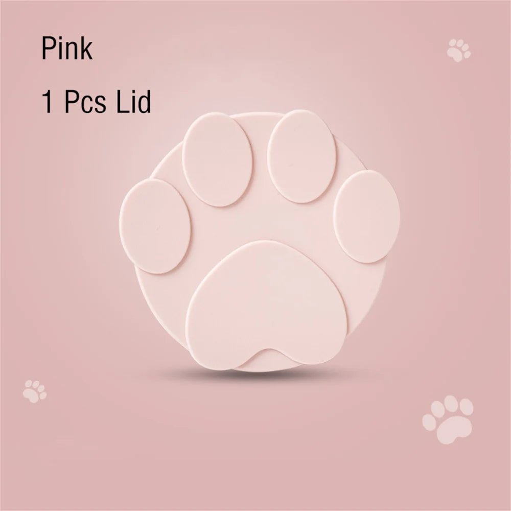 🥫 Portable Silicone Pet Can Lid with Spoon – 3-Ring Food Sealer