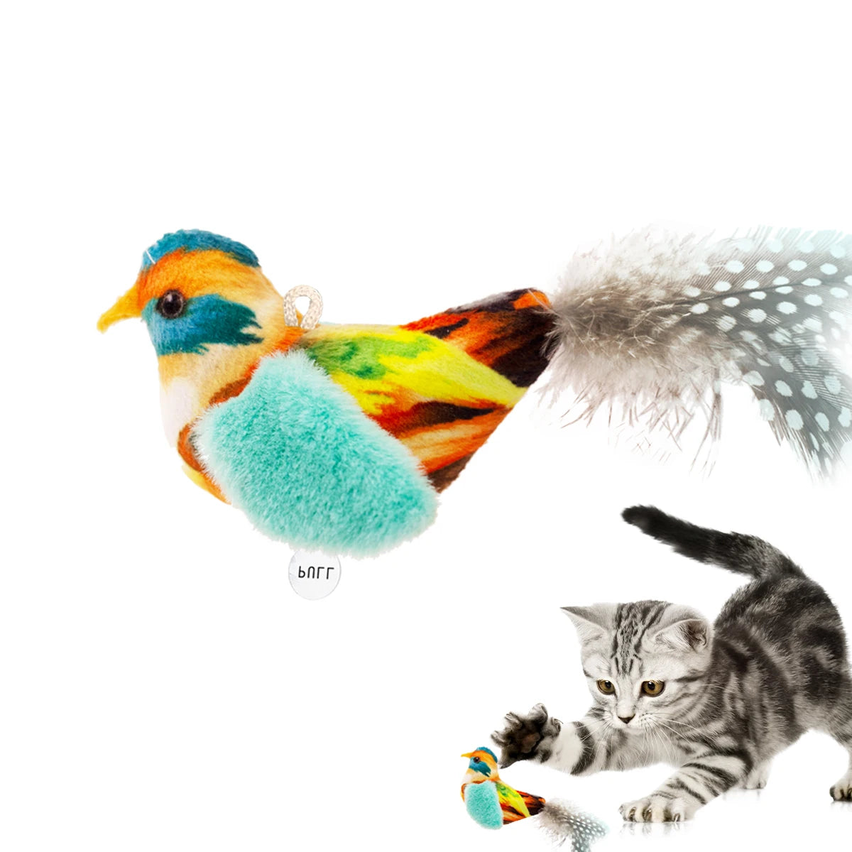 Chirp Bird Interactive Cat Toy with Realistic Sound 🐦🐾
