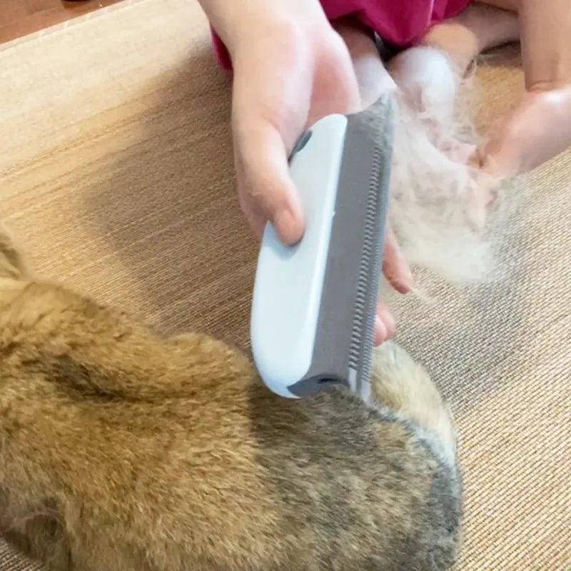 Silicone Cat Brush – Pet Hair Remover & Massage Grooming Tool for Cats and Dogs