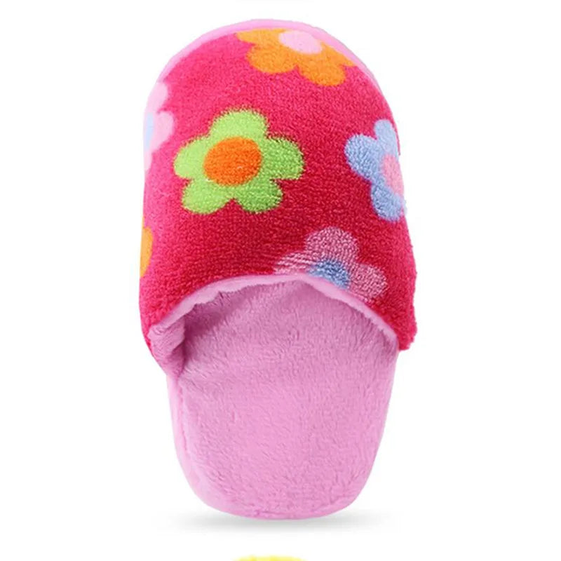 Plush Slipper Squeaker Dog Toy – Funny Sound Chew Toy for Puppies & Cats, Interactive Soft Pet Toy for Training & Play