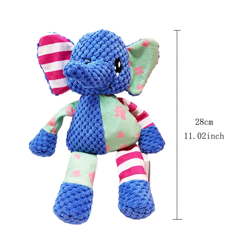 Plush Animal Squeaky Toy – Interactive Chew & Teething 🐾🧸