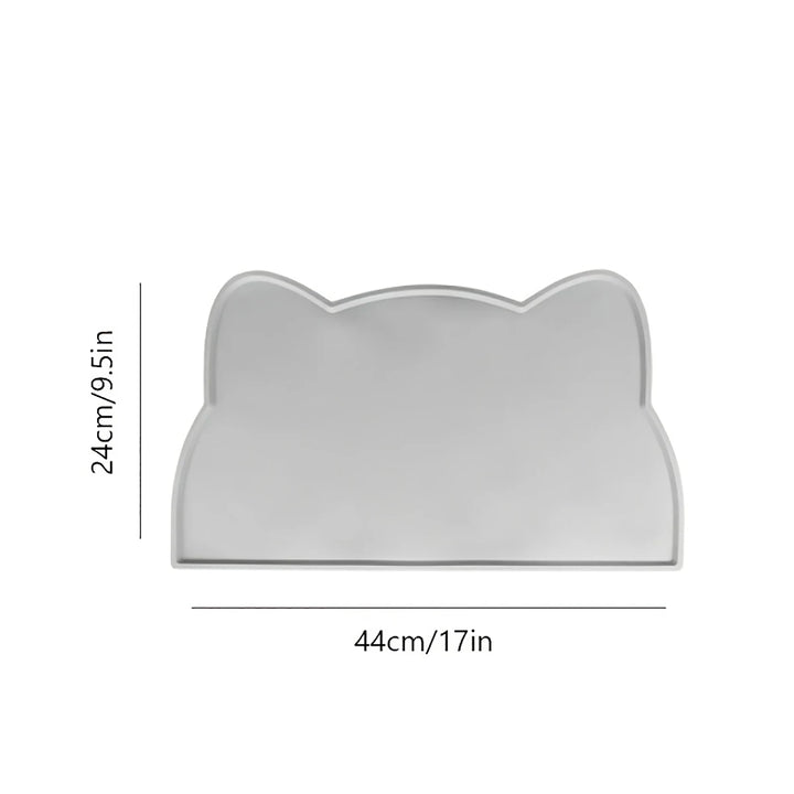 Waterproof Silicone Pet Feeding Mat – Non-Stick Food & Water Tray Placemat for Dogs & Cats