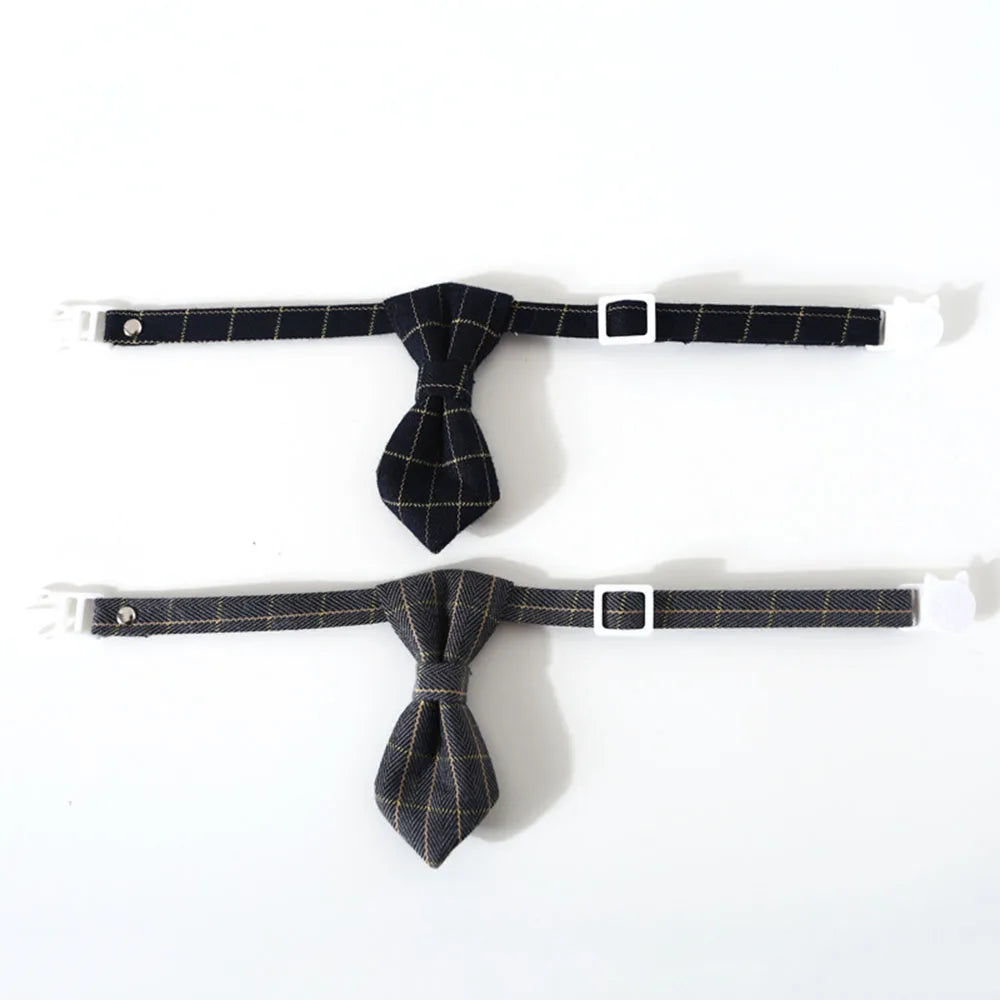 Adjustable Pet Bow Tie – Formal Breakaway Neck Tie Collar for Small Dogs & Cats