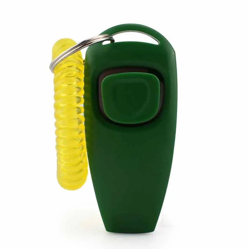 2-in-1 Pet Clicker & Dog Training Whistle with Key Ring – Obedience Training Tool for Dogs & Cats