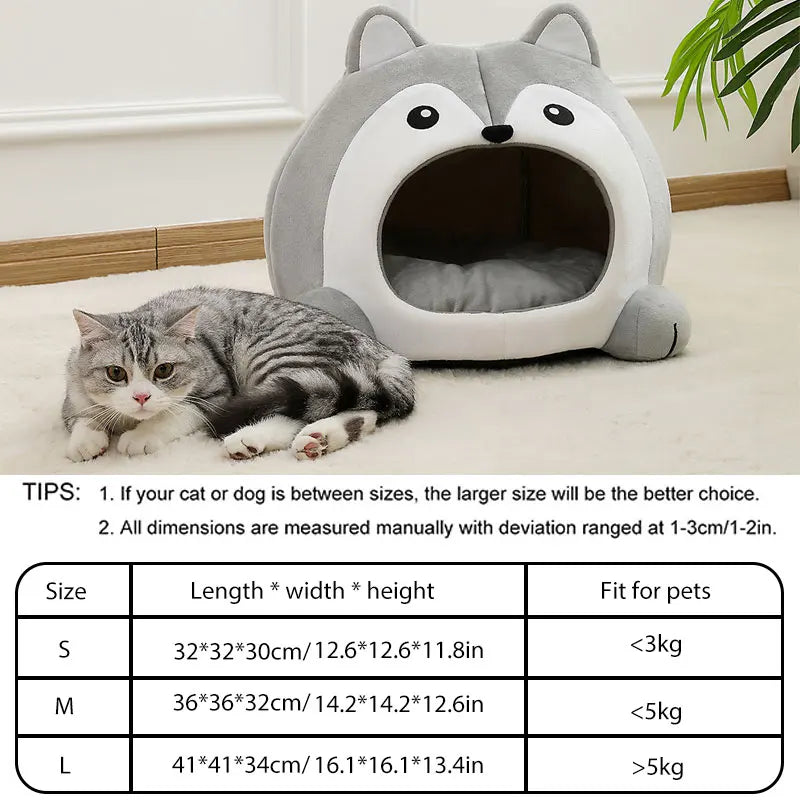 Ultra-Soft Cat Bed – Cozy Pet Basket Sofa, Small Dog Lounger, Kitten Cave