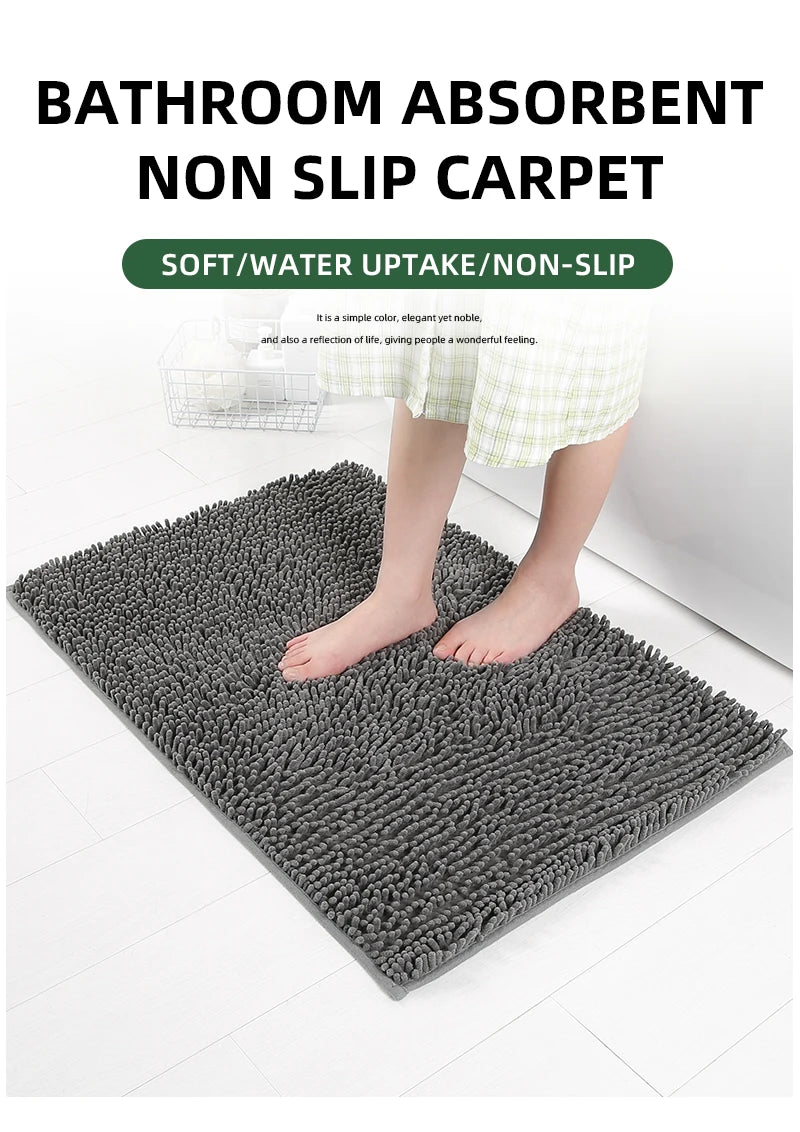 Chenille Plush Pet Mat – Soft Absorbent Dog & Cat Bed Pad, Cozy Seat Cushion for Crates, Bathroom & Pet Lounging