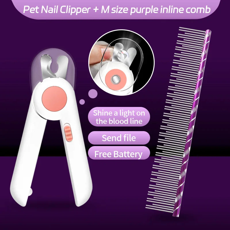 Fenice Cat Grooming Comb – Stainless Steel Pins