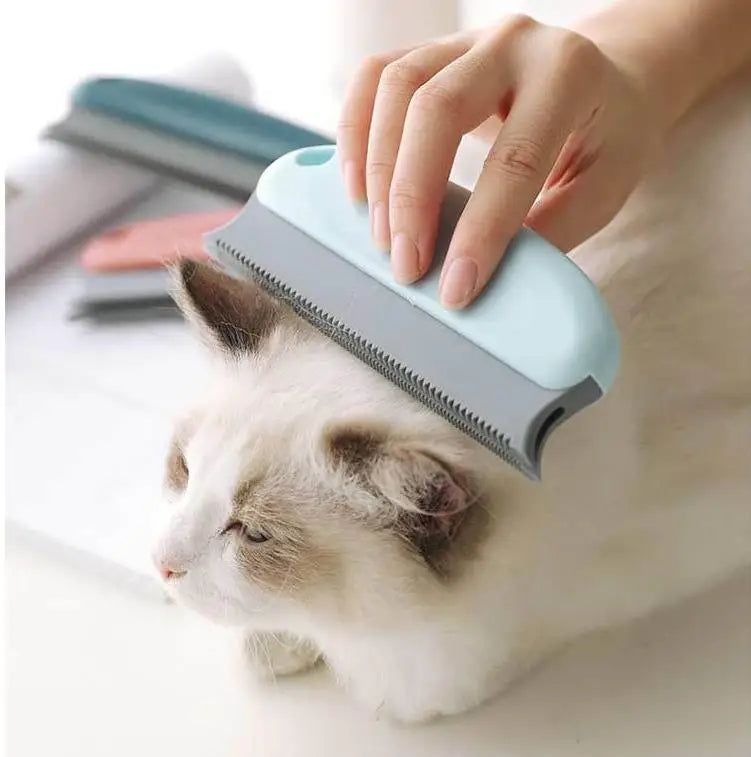 Silicone Cat Brush – Pet Hair Remover & Massage Grooming Tool for Cats and Dogs
