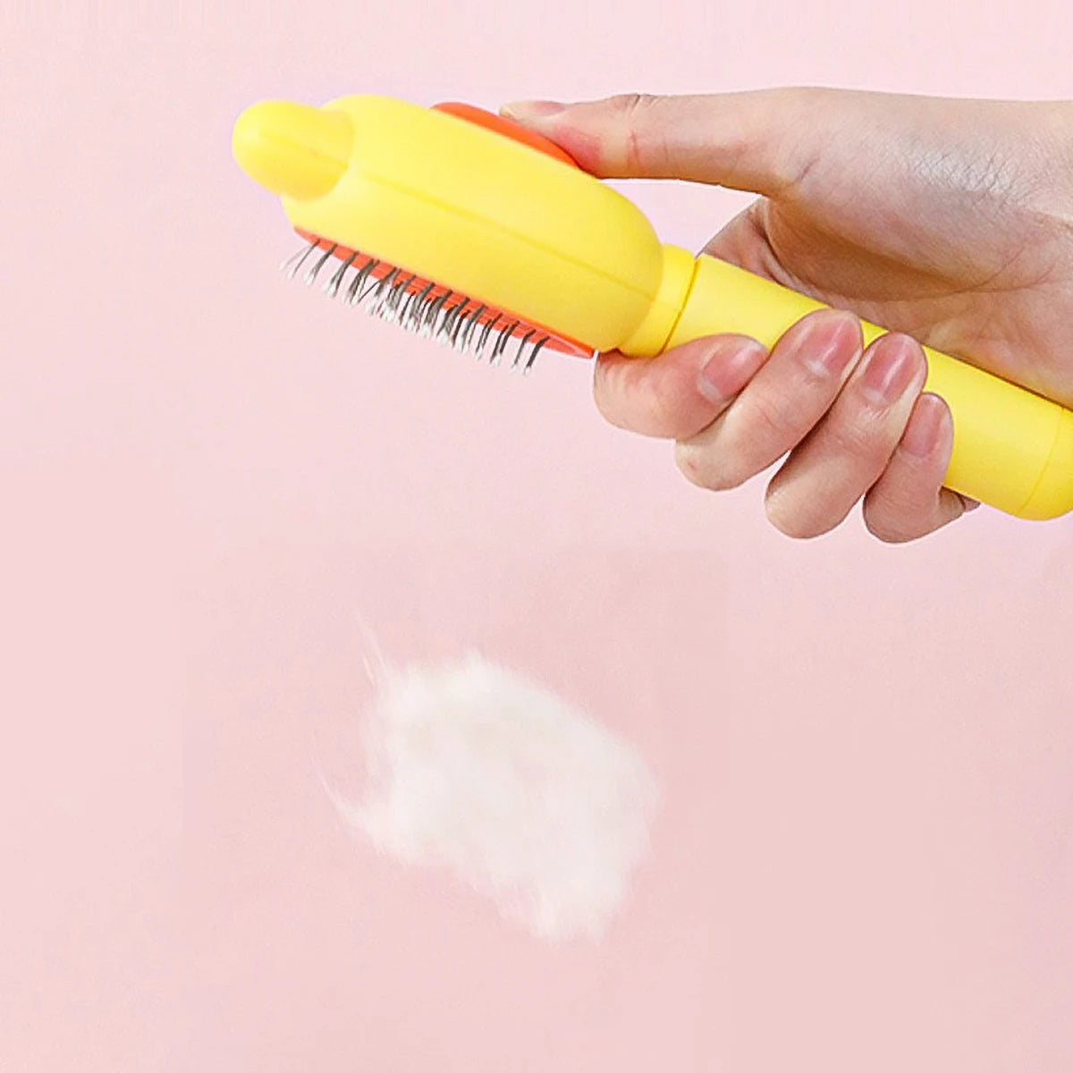 🐾 2025 Cat Comb – One-Click Deep Cleaning Stainless Steel Grooming Tool