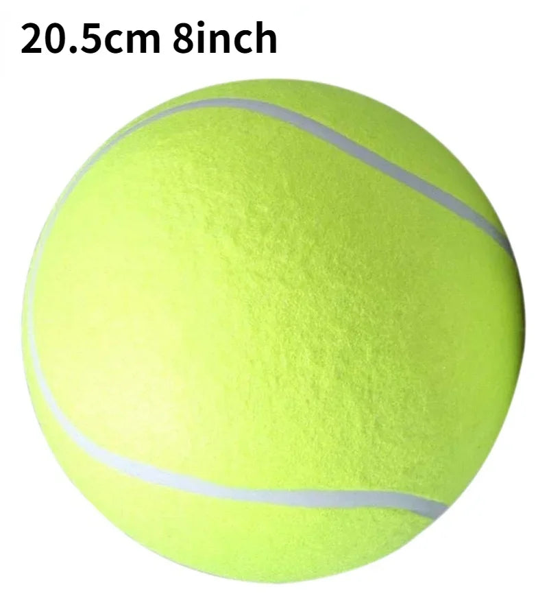 Jumbo Dog Tennis Ball – 7/8/9.5" Plush Chew Toy for Large Dogs & Training