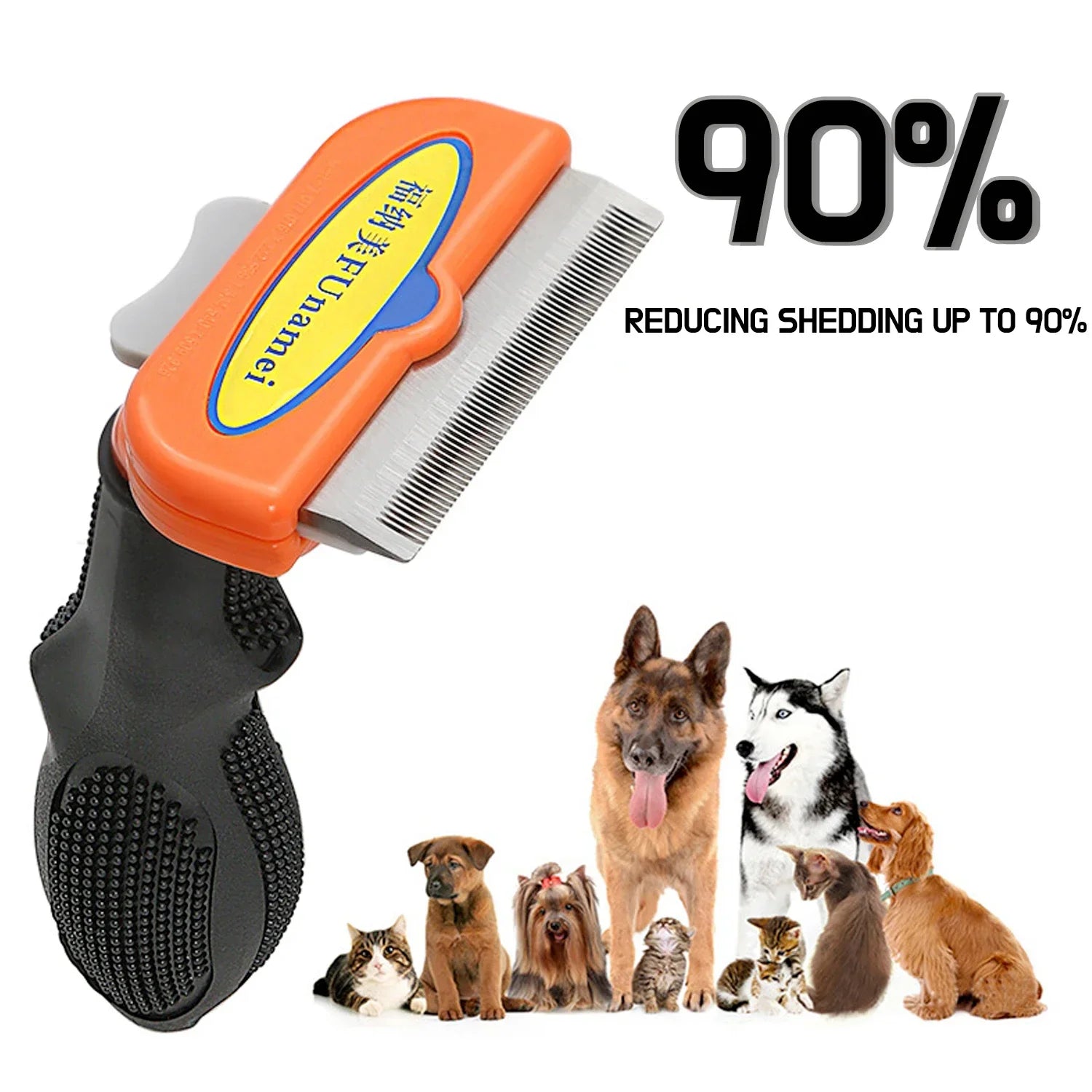 Large Pet Grooming Brush – Hair Removal Comb for Big Dogs & Cats