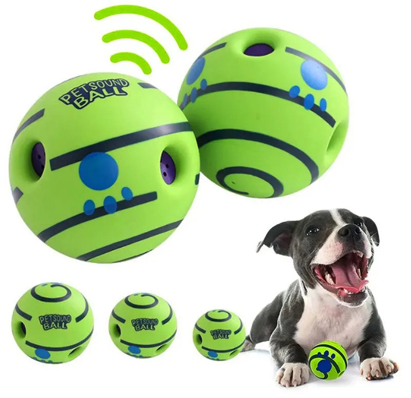 Wobble Wag Giggle Glow Ball – Interactive Sound Dog Toy 🟢🐾