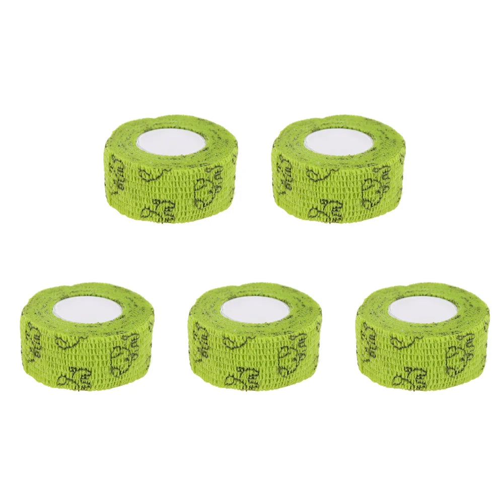 5Pcs Self-Adhesive Bandage Wrap for Dogs – Elastic First Aid Pet Leg Protector, Vet Tape Wrap (Green)
