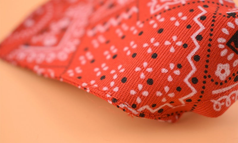 Adjustable Pet Triangle Scarf – Printed Dog & Cat Saliva Towel Neckerchief for Puppies & Kittens