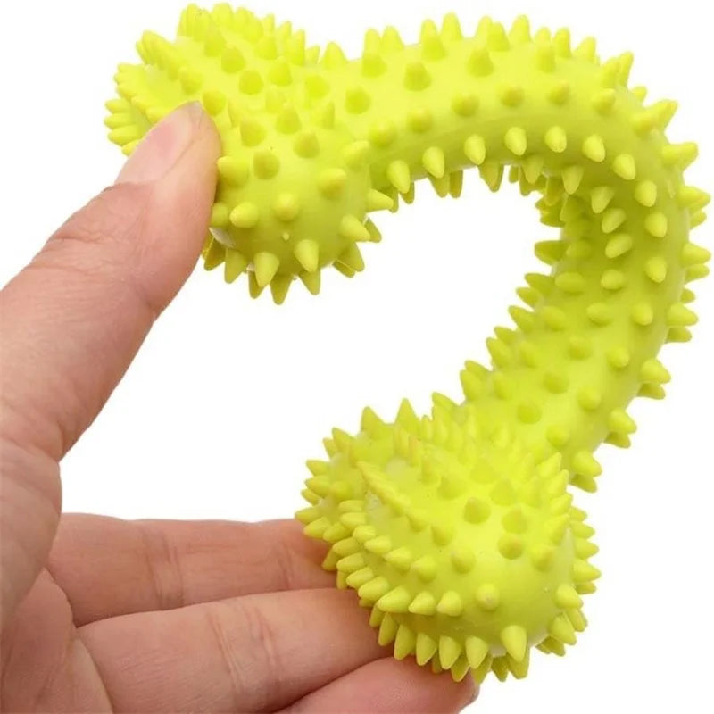 Pet Rubber Pacifier Dog Toy – Interactive Chew Toy for Puppies & Small Dogs, Elastic Rubber Soother for Teeth Cleaning & Play