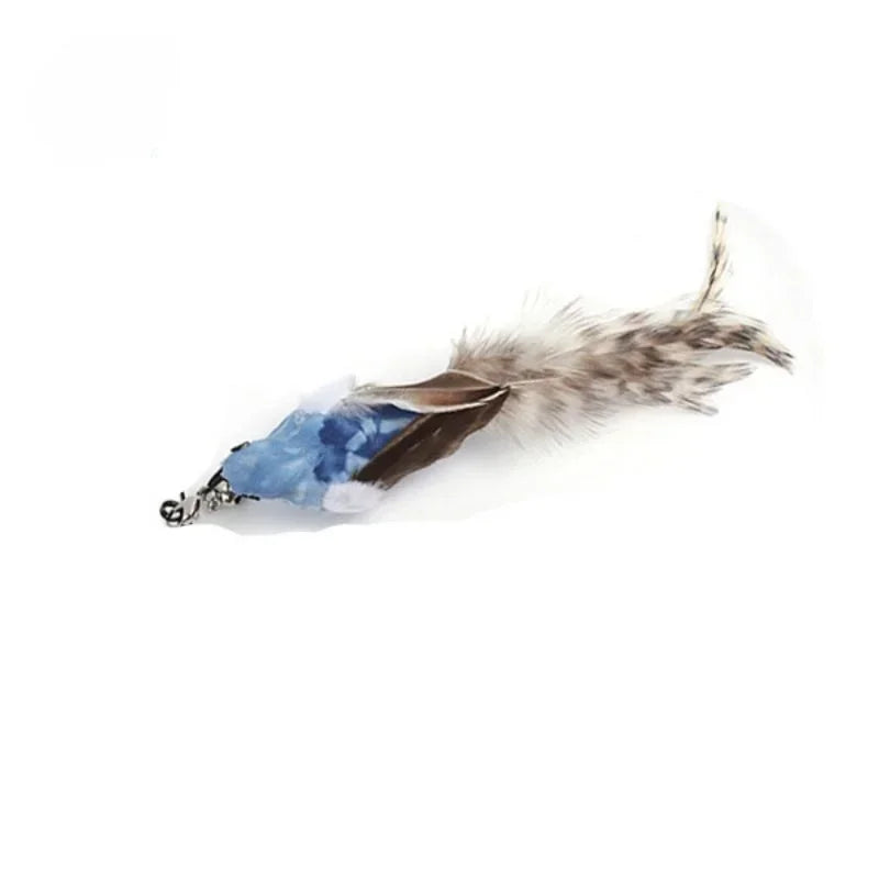 Hands-Free Cat Wand Toy with Feather & Bell – Suction Cup Interactive Toy for Kittens & Cats