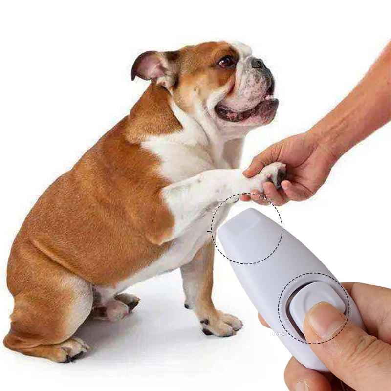 2-in-1 Pet Clicker & Dog Training Whistle with Key Ring – Obedience Training Tool for Dogs & Cats