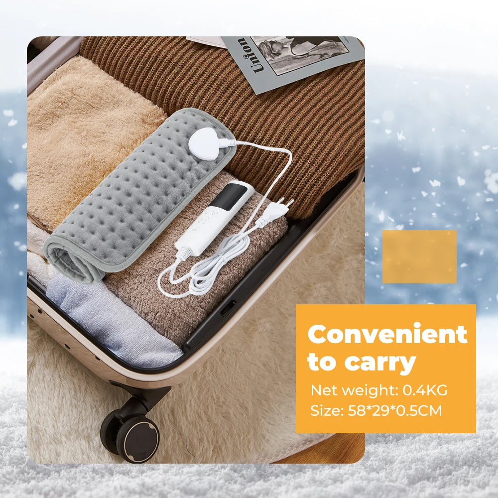 🔥 Electric Heating Pad Blanket – Thermal Shoulder, Abdomen & Back Warmer for Winter Fatigue Relief