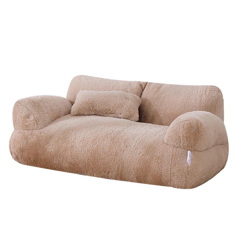 All-Season Pet Cat & Dog Sofa – Soft, Comfortable, Detachable & Washable Pet Couch