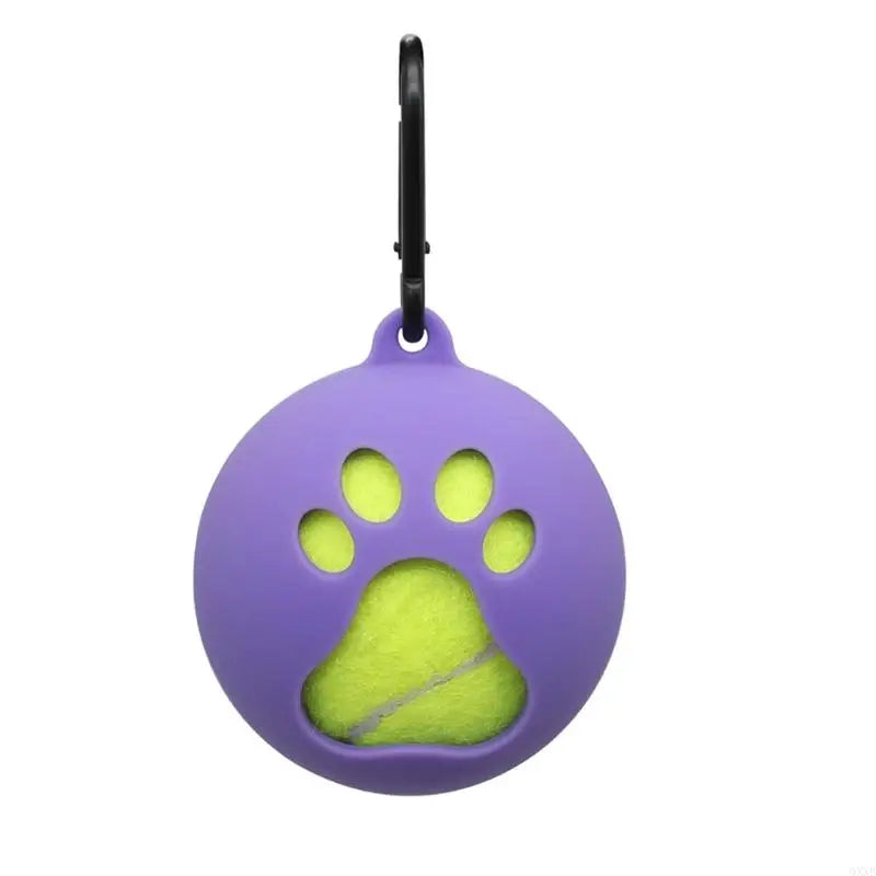 QXNB Tennis Ball Holder with Dog Leash Attachment – Hands-Free Pet Ball Cover Holder for Walks & Training