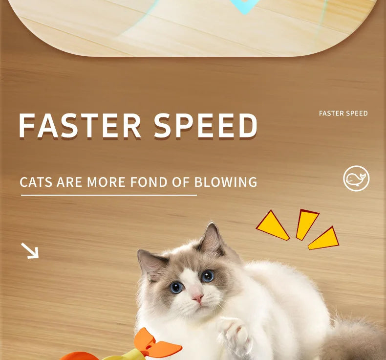 Interactive Electric Whale Cat Toy – Automatic Teaser Car with Obstacle Avoidance for Kittens