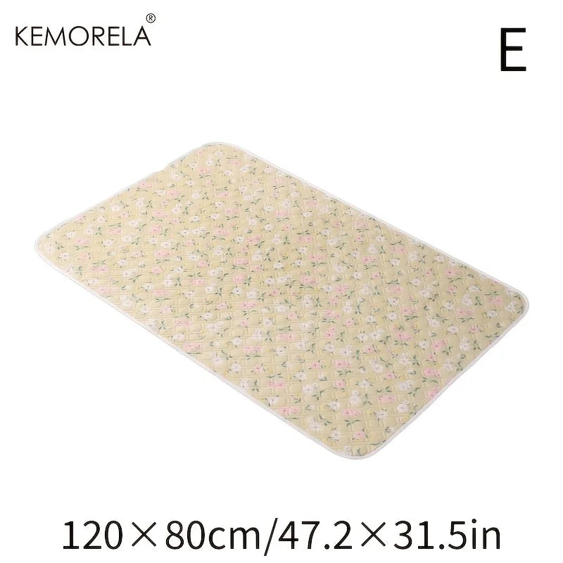 KEMORELA Washable Cage Mat for Guinea Pigs, Hamsters & Small Animals – 31"x47" Super Absorbent Non-Slip Pet Bedding