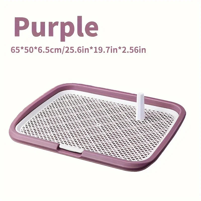 Dog Potty Training Toilet – Plastic Pee Pad Holder with Removable Net, Reusable Dog Potty Trainer Tray for Pets