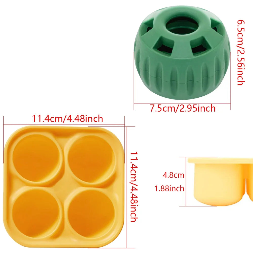 Dog Chew Toys with Treat Tray – Freezeable Fillable Treat Toy & Silicone Molds for Cooling, Anxiety Relief & Long-Lasting Play