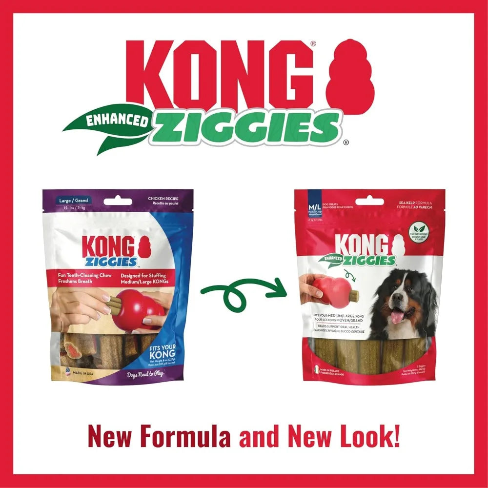 KONG Classic Toy + Ziggies Treats Combo Pack 🦴🐶