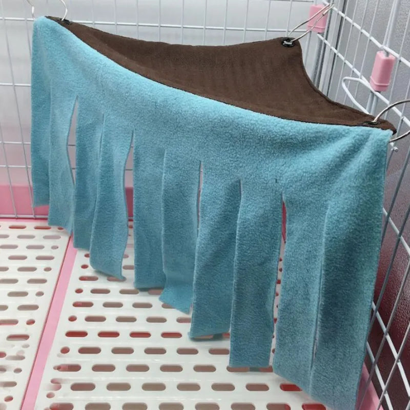 Tassel Strip Hanging Pet Tent Hideout – Hammock Curtain Nest for Guinea Pig, Hamster, Hedgehog & Small Pets