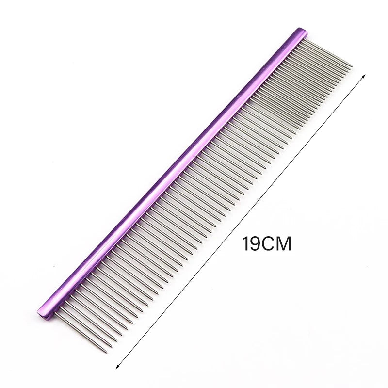 Light Aluminum Pet Grooming Comb – 6 Colors Available