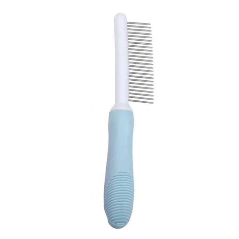 Poodle Detangling Pet Comb with Long & Short Stainless Steel Teeth