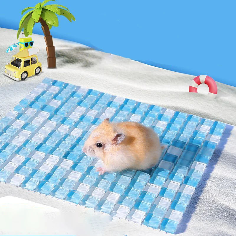 Summer Cooling Ice Mat for Small Pets – Heat Dissipation Pad for Hamsters, Rabbits, Chinchillas & Guinea Pigs