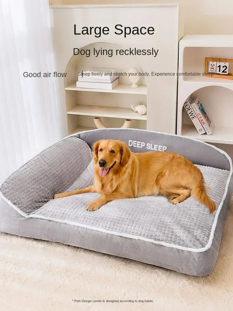 Warm Holiday Pet Bed – Winter Dog & Cat Sofa Bed for Halloween & Christmas