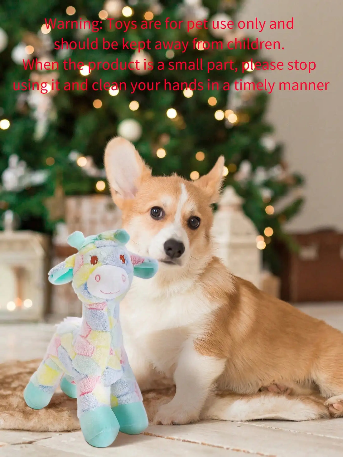 Cartoon Deer Plush Dog Toy – Durable Chew & Interactive Play Toy 🦌🐶