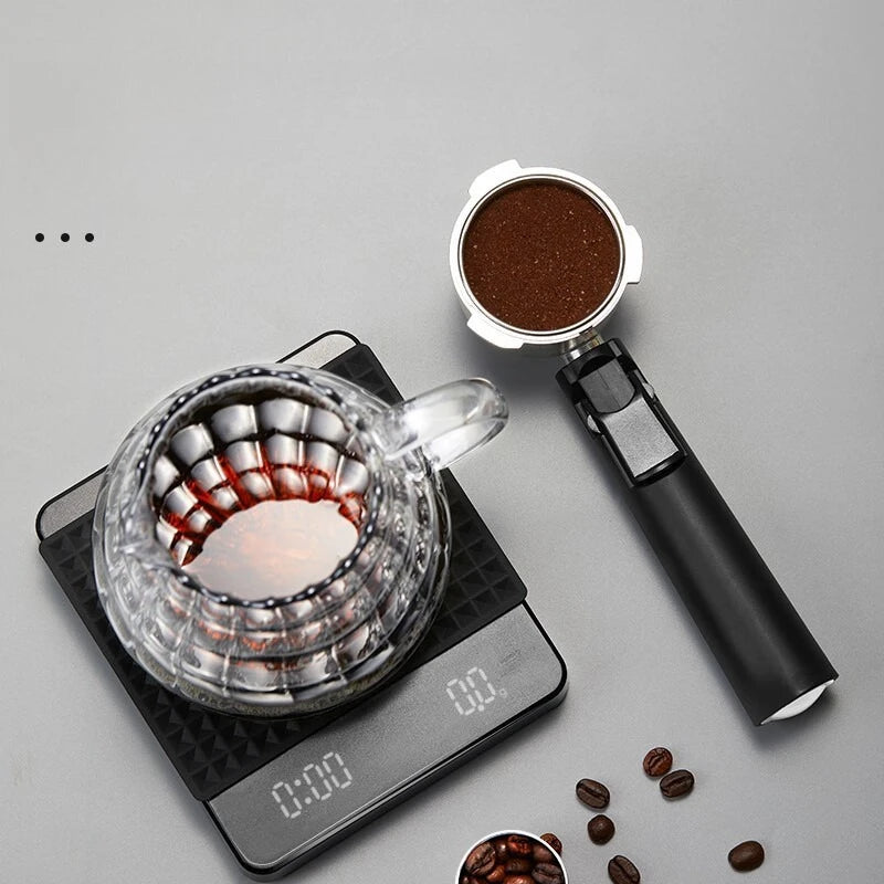 ☕ Digital Rechargeable Coffee Scale with Timer – LED Screen, USB Charging, 3kg Max, 0.1g Precision