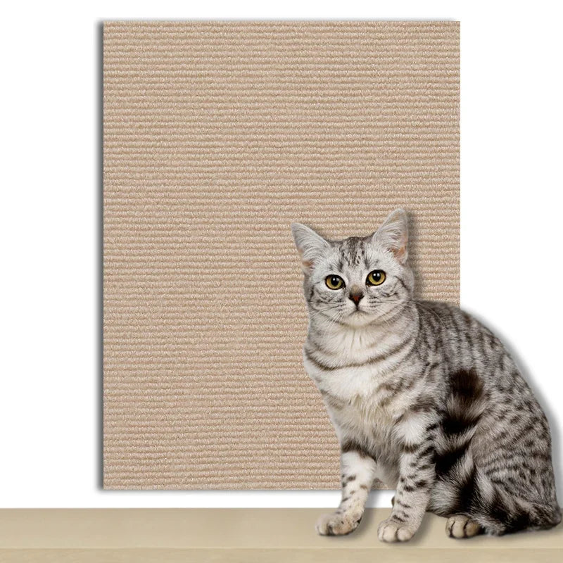 Self-Adhesive Cat Scratch Protector – Trimmable Sofa & Wall Guard Carpet Board