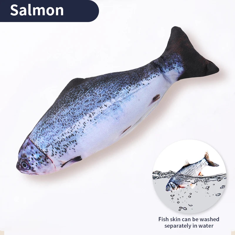 USB Floppy Fish Toy – Electric Chew Toy for Cats & Dogs